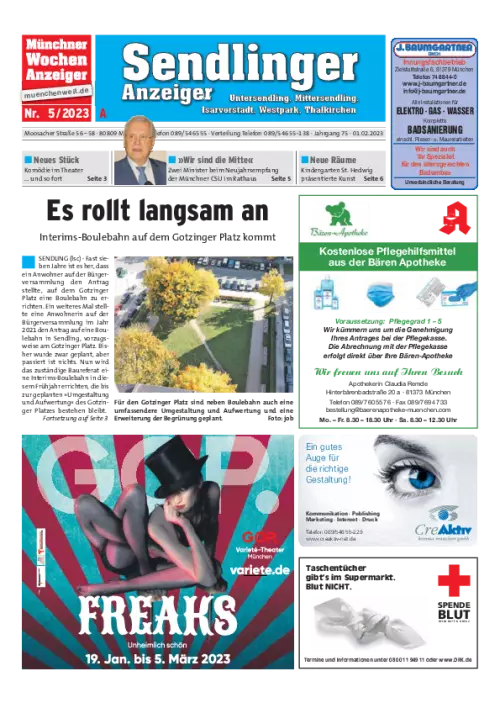 Wochenblatt - Sendlinger Anzeiger B Cover